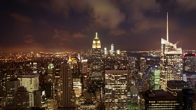晚上的曼哈顿，纽约视频下载