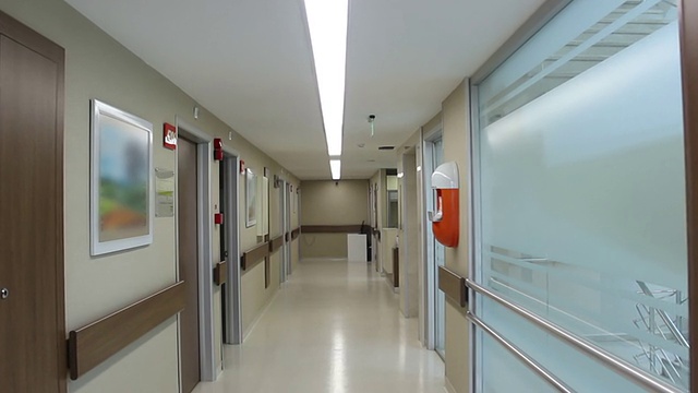 空的医院走廊视频下载