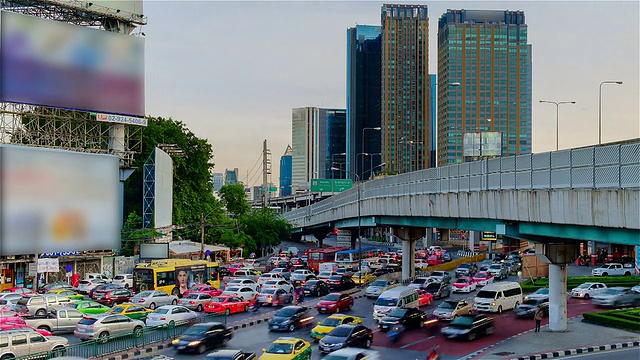 曼谷交通时间流逝-股票视频视频素材