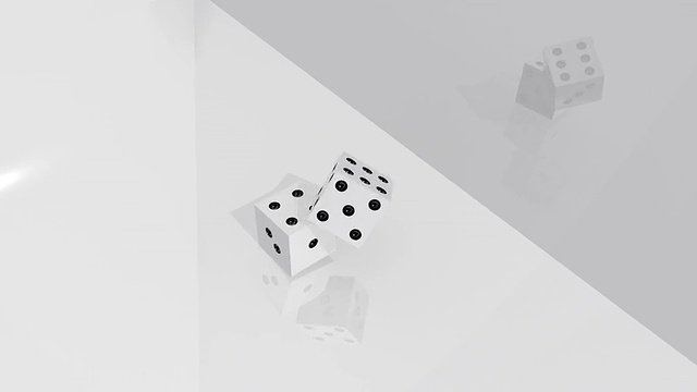 掷骰子Double Four视频素材