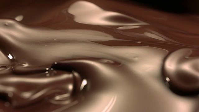 波浪融化的巧克力视频下载