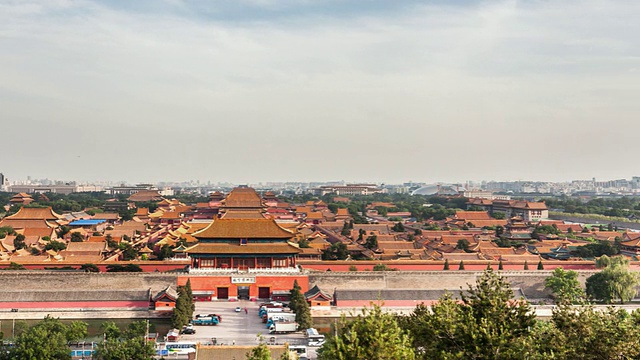 T/L WS PAN紫禁城俯瞰/北京，中国视频下载