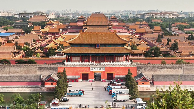 T/L WS ZO紫禁城俯瞰/北京，中国视频下载