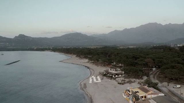科西嘉岛日落时分的卡尔维视频下载