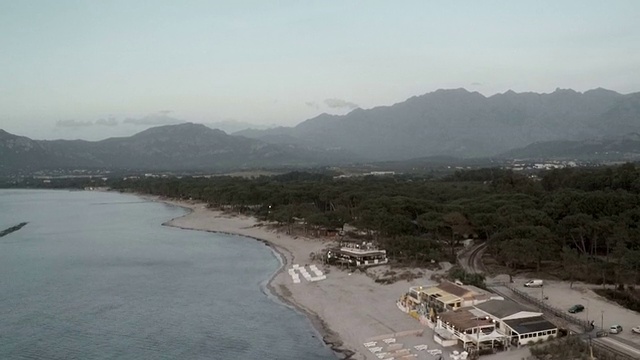 科西嘉岛日落时分的卡尔维视频下载