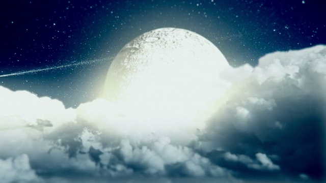 阴天夜里的月亮视频下载