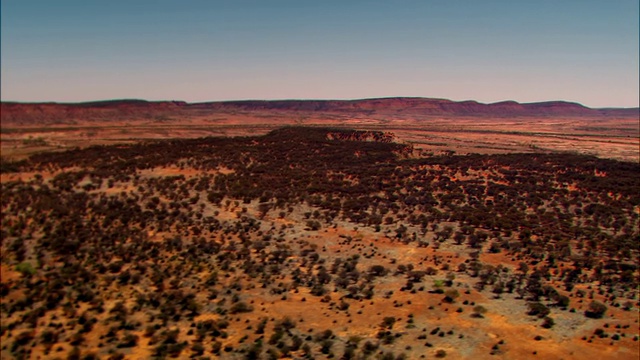 澳大利亚北领地内陆上空的航拍照片。视频素材