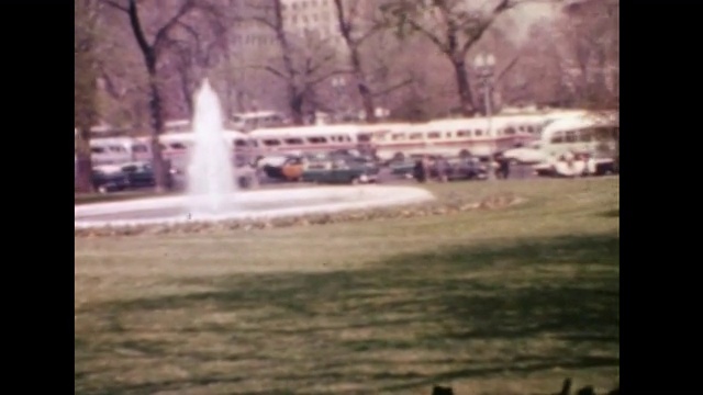 1961年，白宫草坪上的游客视频下载