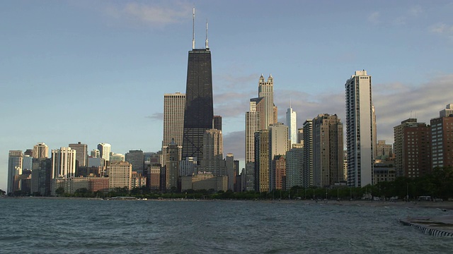 芝加哥天际线(阴天和晴天系列)视频素材