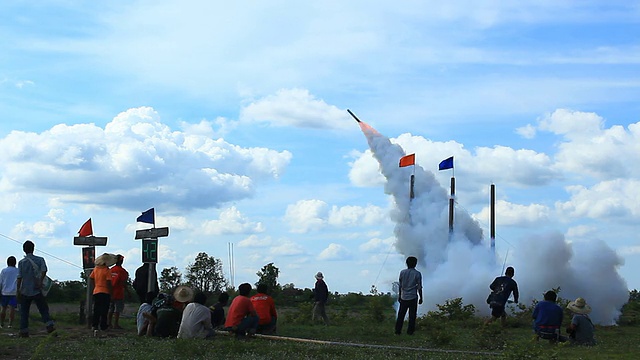 泰国火箭发射水平距离视频素材