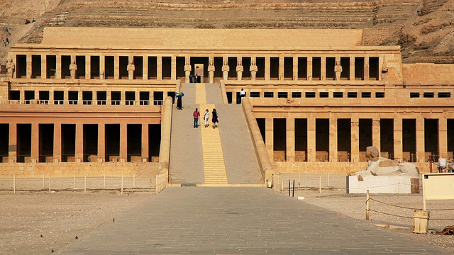 埃及卢克索的哈特谢普苏特神庙视频下载