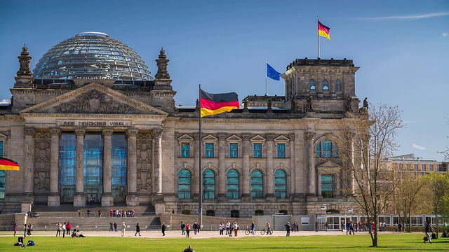 德国柏林的国会大厦视频素材