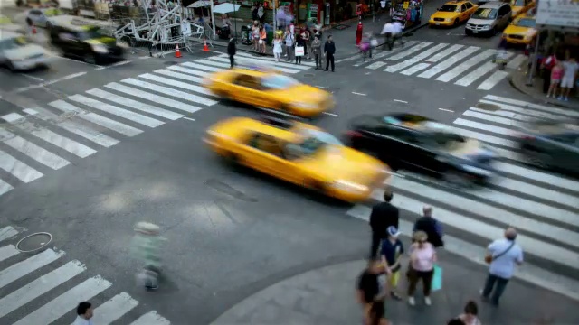 纽约市的十字路口视频素材