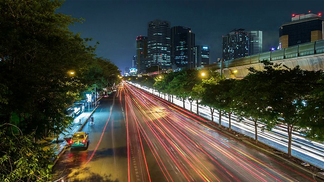 曼谷交通时间流逝-股票视频视频素材