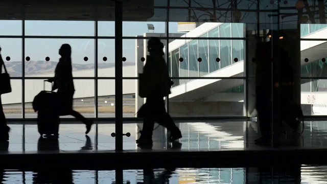 机场走廊视频下载