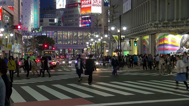 涩谷的夜晚视频素材
