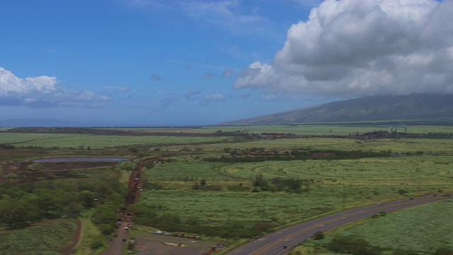 毛伊岛中部鸟瞰图视频下载