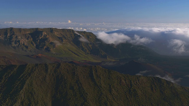 夏威夷毛伊岛的哈雷阿卡拉火山口视频素材