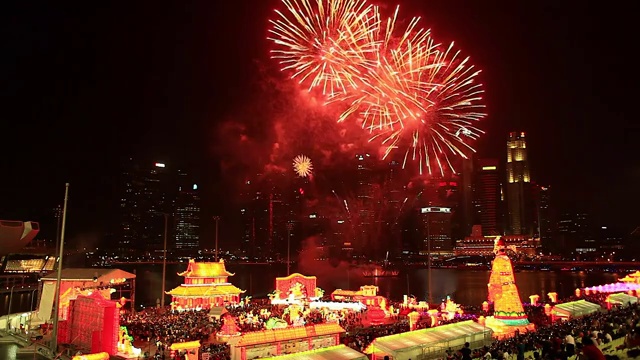 HD:在新加坡庆祝农历新年。视频素材