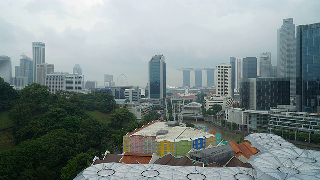 HD Timelapse -新加坡城市视频素材