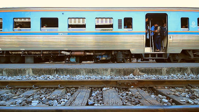 泰国的火车视频素材