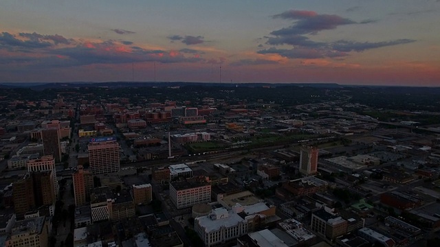 空中阿拉巴马州的伯明翰视频素材