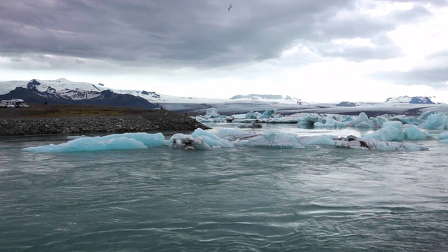 Jökulsárlón冰川泻湖，冰岛的夏季视频下载