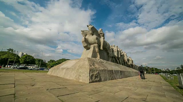 bandeirante的纪念碑。视频下载
