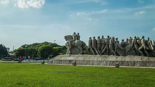 bandeirante的纪念碑。视频下载