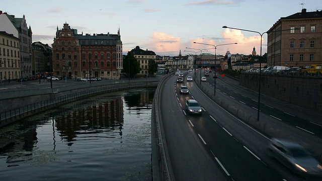 斯德哥尔摩的城市道路视频素材
