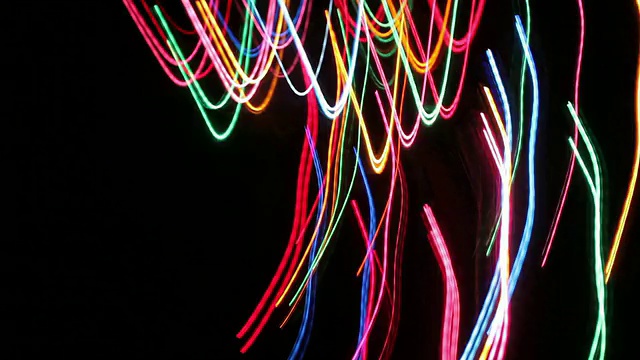 CU T/L Shot of Abstract light traces /德国视频素材