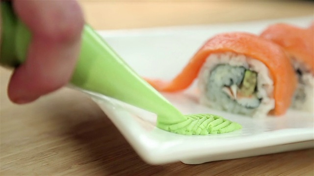 做寿司视频素材