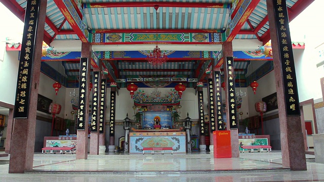 中国的神殿，向下倾斜视频下载