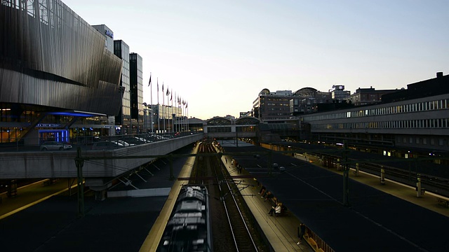 斯德哥尔摩火车站视频素材