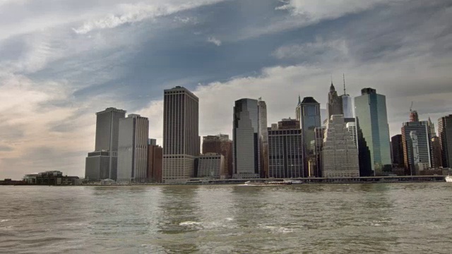 曼哈顿的天际线视频素材