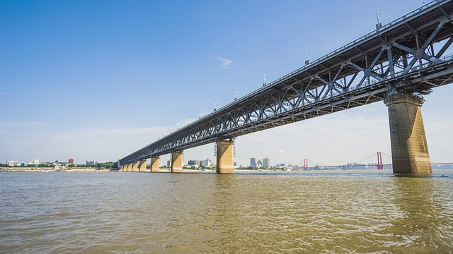 中国武汉长江大桥视频下载