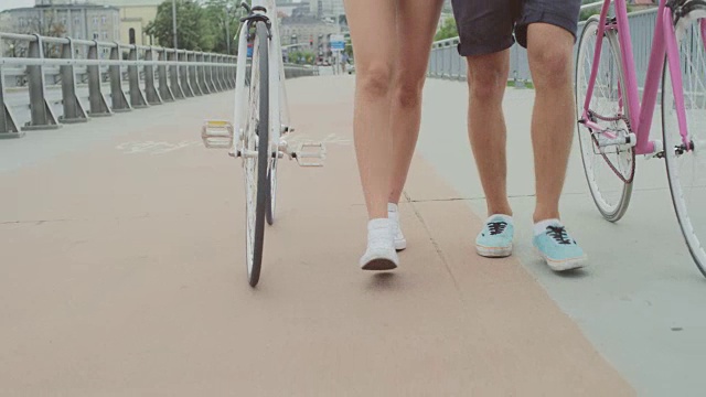 城市自行车视频素材