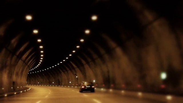 HD:隧道驱动器(延时)视频素材
