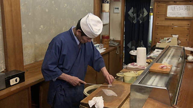 寿司餐厅-长崎，日本视频素材
