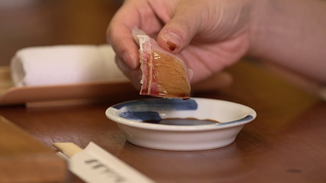 寿司餐厅-长崎，日本视频素材