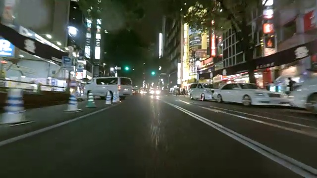 东京涩谷夜车- 4k -视频素材