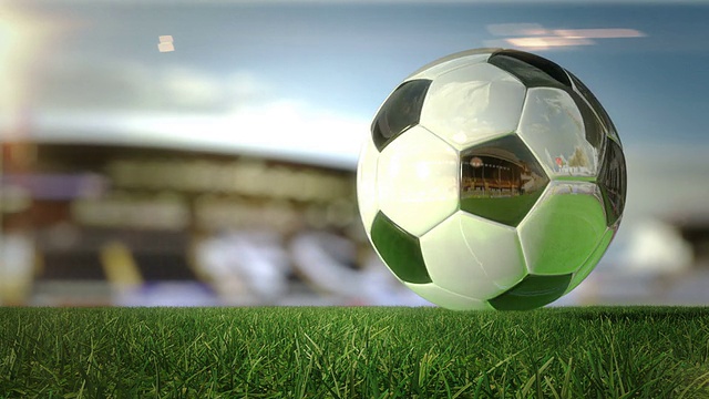 足球在体育场-可循环视频素材