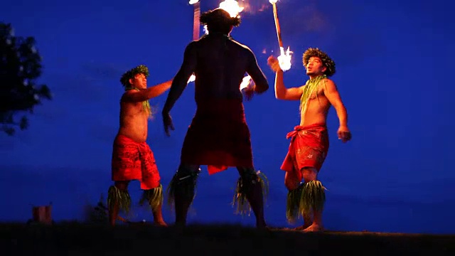夏威夷毛伊岛火舞者-高清蒙太奇视频下载