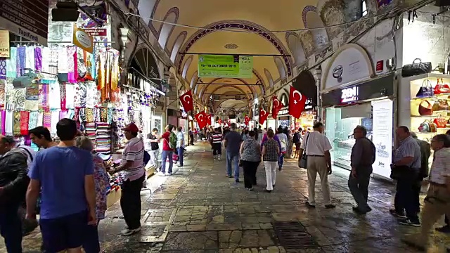 伊斯坦布尔的大巴扎视频素材