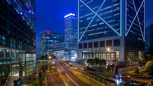 香港中央商务区视频素材