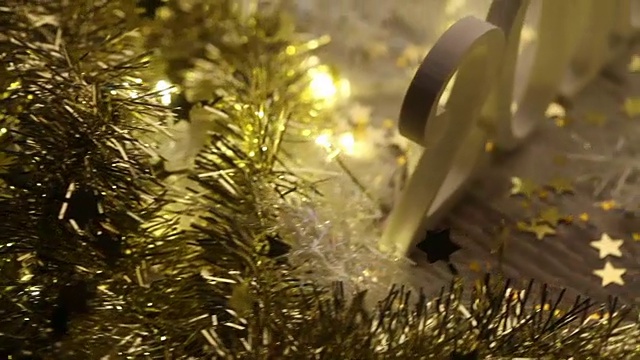 圣诞树的特写镜头视频素材