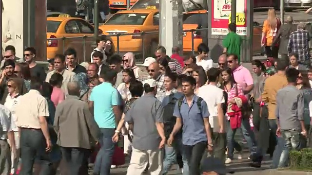 土耳其安卡拉的闹市区视频素材