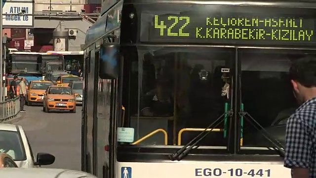公共交通，安卡拉，土耳其视频素材