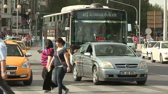 土耳其安卡拉市中心街道视频素材