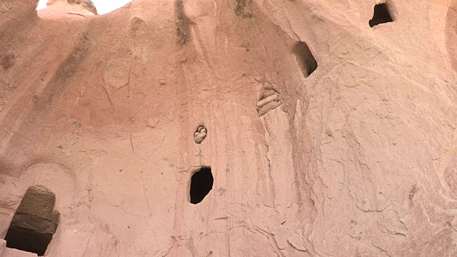 土耳其卡帕多西亚的洞穴屋立面视频素材